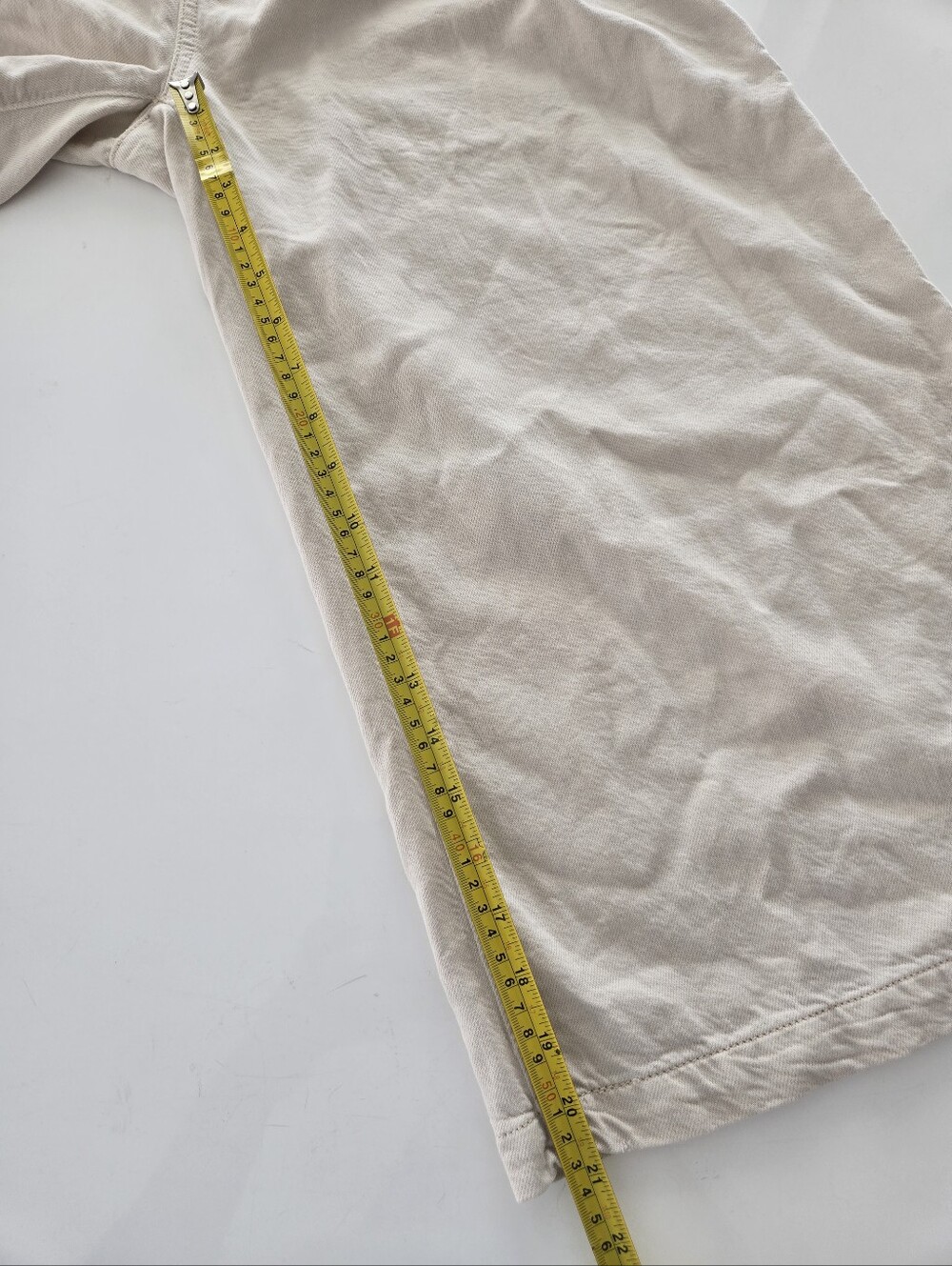 Pilcro Paperbag Waist Wide Leg Cropped Pants - Cream Size Xxs - Picture 11 of 15